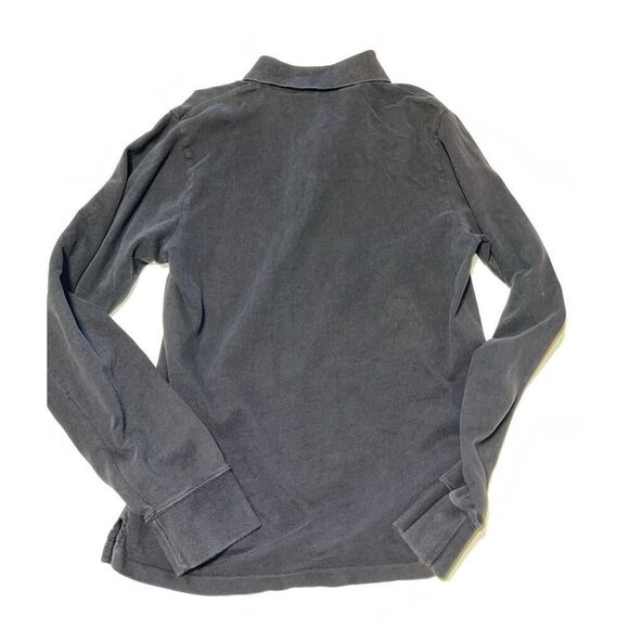 VTG Hollister Polo Shirt, Collared Long Sleeve Shirt, Navy Blue Mens XL A22 - Picture 6 of 6
